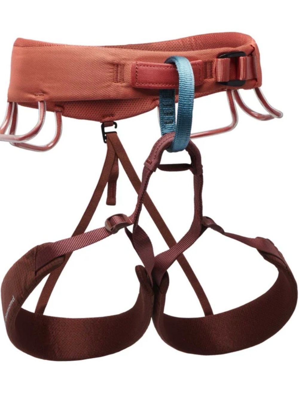 Women's Black Diamond Momentum Climbing Harness in Baja Sunrise